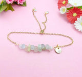 Morganite Bracelet in Silver or Gold, Natural Morganite Gemstone Jewelry, N6118B