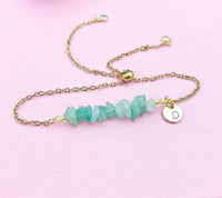 Green Aventurine Bracelet, Silver or Gold Necklace, Natural Green Aventurine  Gemstone Jewelry, N6121B
