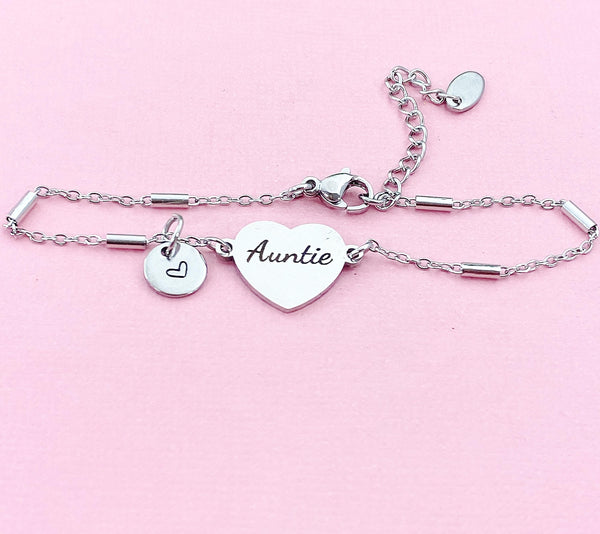 Auntie Bracelet, Aunt Jewelry, Aunt Gift, D473A
