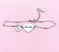 Auntie Bracelet, Aunt Jewelry, Aunt Gift, D473A