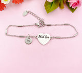 Mid Sis Bracelet, Heart, Big Sister Middle Sister Little Sister Bracelet, Sisters Jewelry, Sister Gift, D563