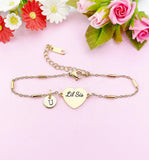Lil Sis Bracelet, Heart, Big Sister Middle Sister Little Sister Bracelet, Sisters Jewelry, Sister Gift, D564