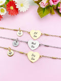 Big Sis Mid Sis Lil Sis Bracelet, Heart, Big Sister Middle Sister Little Sister Bracelet, Sisters Jewelry, Sister Gift, D565