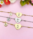 Big Sis Mid Sis Lil Sis Bracelet, Heart, Big Sister Middle Sister Little Sister Bracelet, Sisters Jewelry, Sister Gift, D565