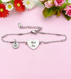 Mid Sis Bracelet, Heart, Big Sister Middle Sister Little Sister Bracelet, Sisters Jewelry, Sister Gift, D567
