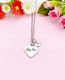 Big Sis Necklace, Big Little Sister, Sisters Jewelry, Sister Gift, D570