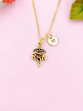 Registered Nurse RN Charm Gold Necklace, N6150