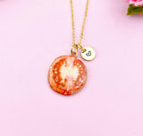 Tomato Charm Gold Necklace, Foodie Jewelry, N6157