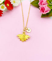 Bee Charm Gold Necklace, N6164