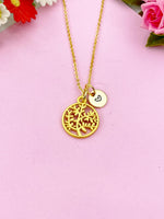 Tree Charm Gold Necklace, N6167