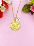 Flower Charm Gold Necklace, N6169