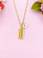 Abacus  Charm Gold Necklace, N6171