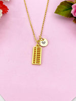 Abacus  Charm Gold Necklace, N6171