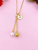 Bell Charm Gold Necklace, N6173