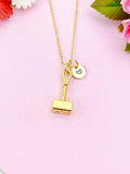 Hammer Charm Gold Necklace, N6183