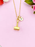 Hammer Charm Gold Necklace, N6183