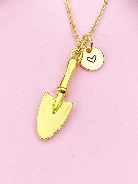 Shovel Charm Gold or Silver Necklace, N6185