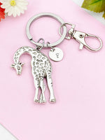 Giraffe Charm Keychain, Wildlife Enthusiast Gifts, N6191
