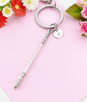 Baton Drum Major Keychain, Baton Twirling Charm, Majorette Charm, Stick, Band Gifts, Senior Gift, N6192