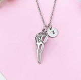 Halloween Raven Bird Skull Necklace, Gothic Jewelry, Halloween Gift, N6195