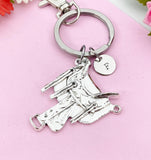 Saddle Keychain, Horse Saddle Jewelry Gift, N6196