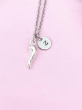 Chili Papper Charm Silver Necklace, Hot Chili Papper Jewelry Gifts, N6206