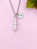 Lipstick Charm Silver Necklace, N6214