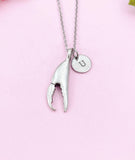 Crab Claw Charm Silver Necklace, N6222
