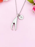Crab Claw Charm Silver Necklace, N6222
