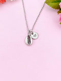 Cowrie Shell Charm Silver Necklace, N6223