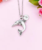 Dolphin Charm Silver Necklace, N6225