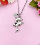 Dolphin Charm Silver Necklace, N6227