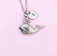 Whale Charm Silver Necklace, N6232