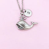 Whale Charm Silver Necklace, N6232