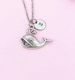 Whale Charm Silver Necklace, N6232