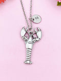 Lobster Charm Silver Necklace, N6237