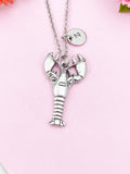 Lobster Charm Silver Necklace, N6237