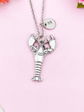 Lobster Charm Silver Necklace, N6237