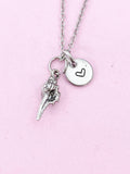 Conch Charm Silver Necklace, Small Conch Charm, N6238