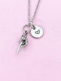 Conch Charm Silver Necklace, Small Conch Charm, N6238
