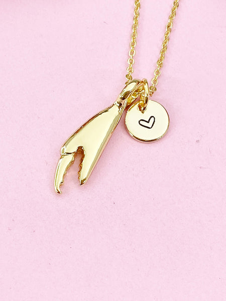 Lobster Claw Charm Gold Necklace, N6241