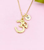Om Charm Gold Necklace, N6243