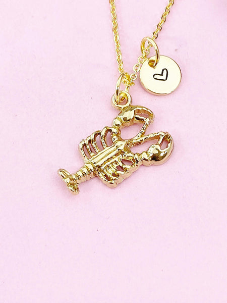 Shirmp Charm Gold Necklace, N6244