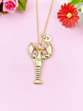 Lobster Charm Gold Necklace, N6247