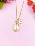 Cowrie Shell Charm Gold Necklace, N6249
