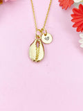 Cowrie Shell Charm Gold Necklace, N6249