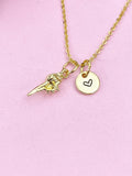 Conch Charm Gold Necklace, Sea Shell,  N6257