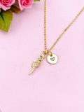 Conch Charm Gold Necklace, Sea Shell,  N6257