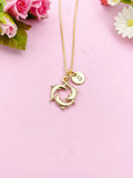 Dolphin Charm Gold Necklace,  N3584