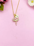 Guardian Angel Charm Gold Necklace, N4110
